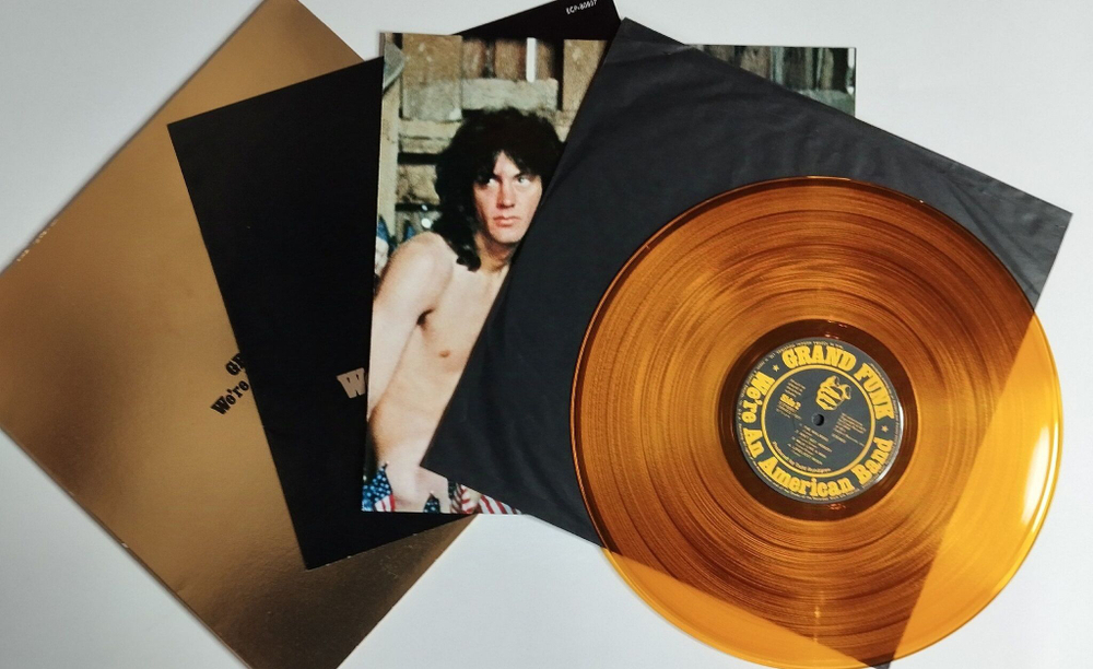 Винтажная виниловая пластинка LP Grand Funk Were An American Band (Japan 1973) (No Obi) (Gold Vinyl) (Poster)
