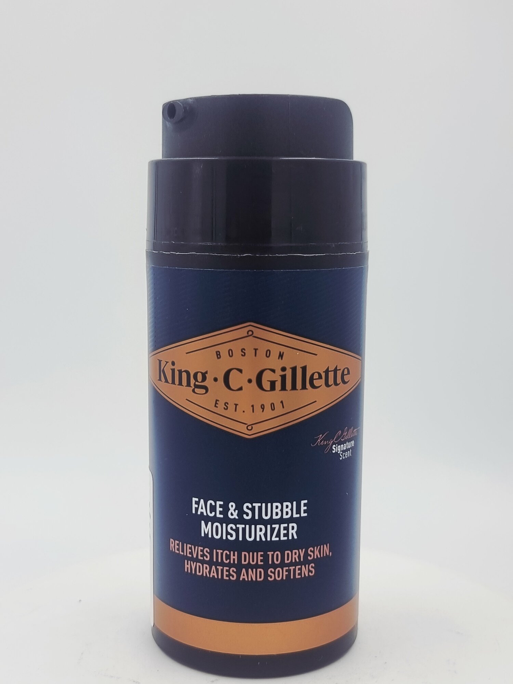 Крем для лица Gillette King C, увлажняющий, с дозатором, для всех типов кожи, 100 мл