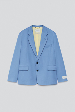ZARA X BAISI GUADAGNINO КОСТЮМНЫЙ БЛЕЙЗЕР, СИНИЙ