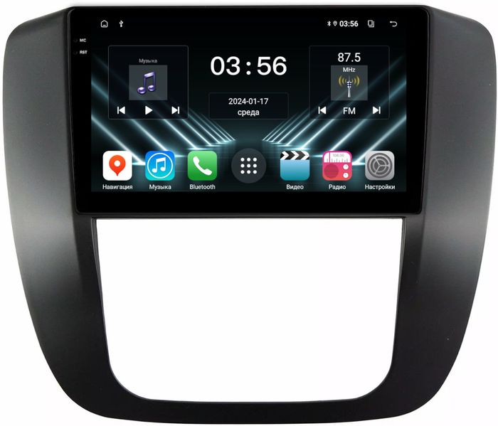 Магнитола для Chevrolet Tahoe 900 2006-2014 (рамка черная) - FarCar S280 монитор 9.5" IPS на Android 13, CarPlay