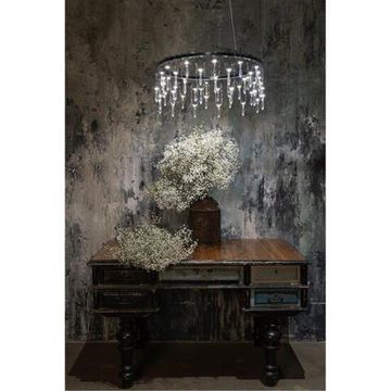 Подвесная люстра LED 40W 4000K 1019/02 SP-46 хром/прозрачный Rotondo Divinare
