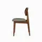 Стул Boltis, орех с серым сиденьем