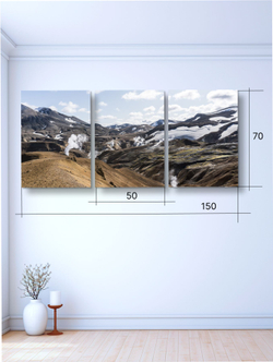 Картина Великаны неба модульная 50x70см 3шт.