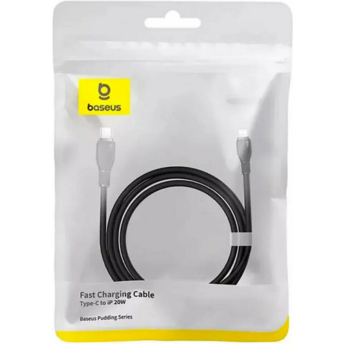 Кабель-зарядка Type-C на Lightning Baseus Pudding Series 20W 1.2м (P10355701111-00) черный