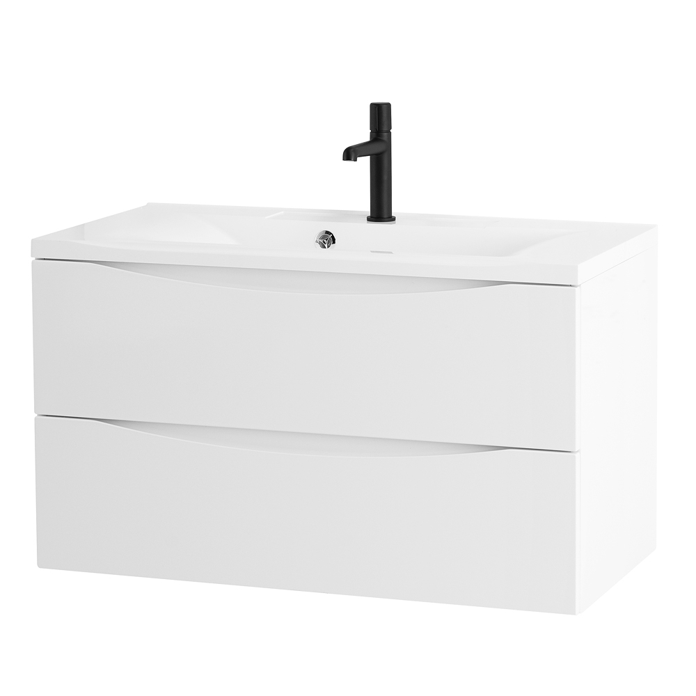 Тумба подвесная с раковиной BelBagno MARINO-1100-2C-SO-BO-P