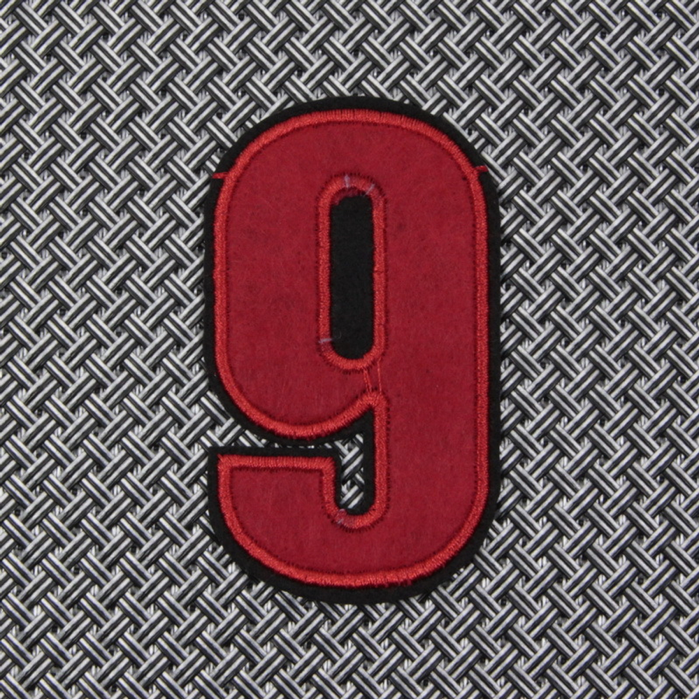 Нашивка Цифра "9" (красная)