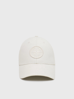 Бейсболка Stone Island 9100013 COTTON REPS Ivory