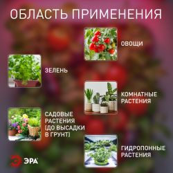 Светильник для растений фитолампа светодиодная линейная ЭРА GREEN LINE FITO-10W-Т5-PL-Slim-GR розового свечения 10 Вт | Линейные фито светильники