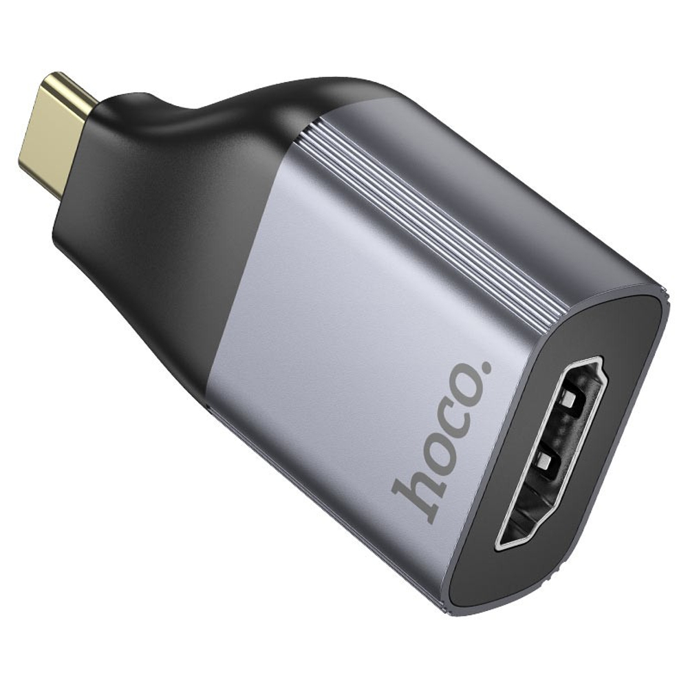 Кабель-переходник Hoco UA33 Type-C на HDMI серый