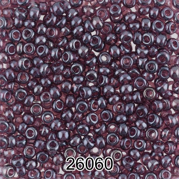 Бисер Preciosa 10/0 (2.3 мм), 500 г, 26060 (Ф025) сливовый
