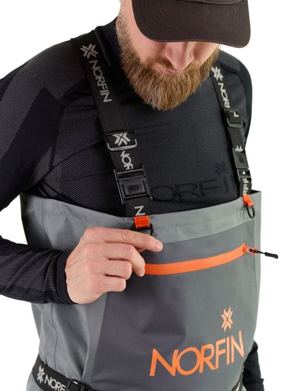 Полукомбинезон заброд. Norfin PILOT STOCKINGFOOT GRAY р.S