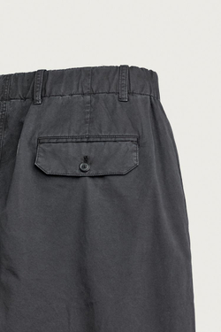ZARA X AARON LEVINE БРЮКИ RELAXED FIT ИЗ ХЛОПКА, ЧЕРНЫЙ