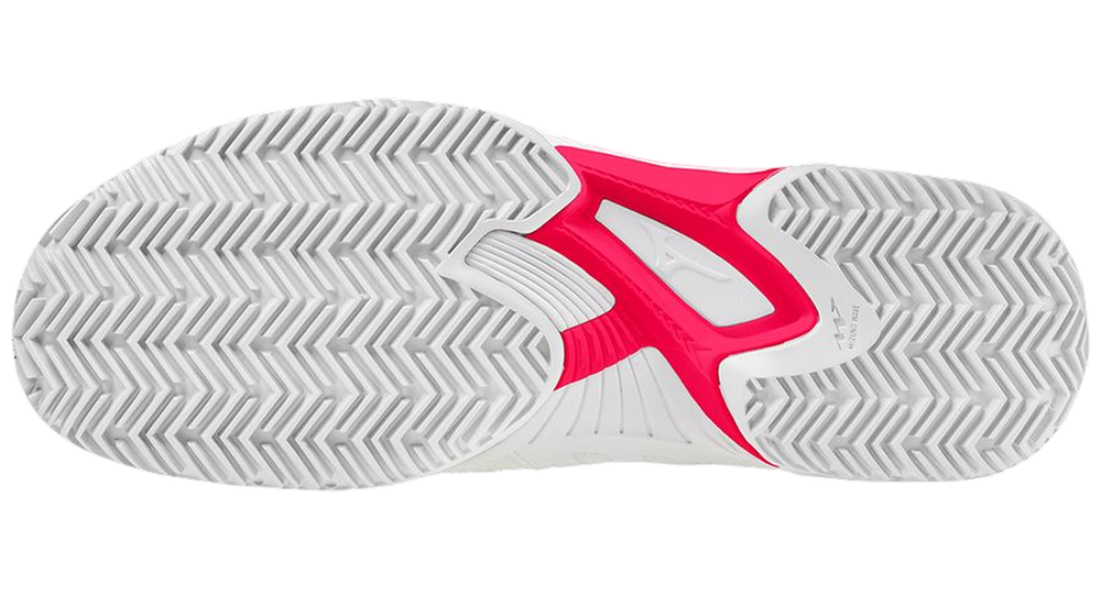 Мужские кроссовки теннисные Mizuno Wave Exceed Tour 5 CC - undyed white/spellbound/pace blue