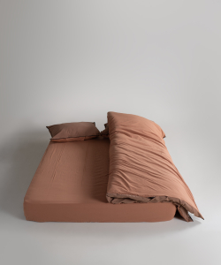 Lımasso КПБ 4 пр. Stonewashed Essualte Commencer-Wood Smoke пододеяльник 200*220, простынь 240*260, наволочки 50*70 2шт