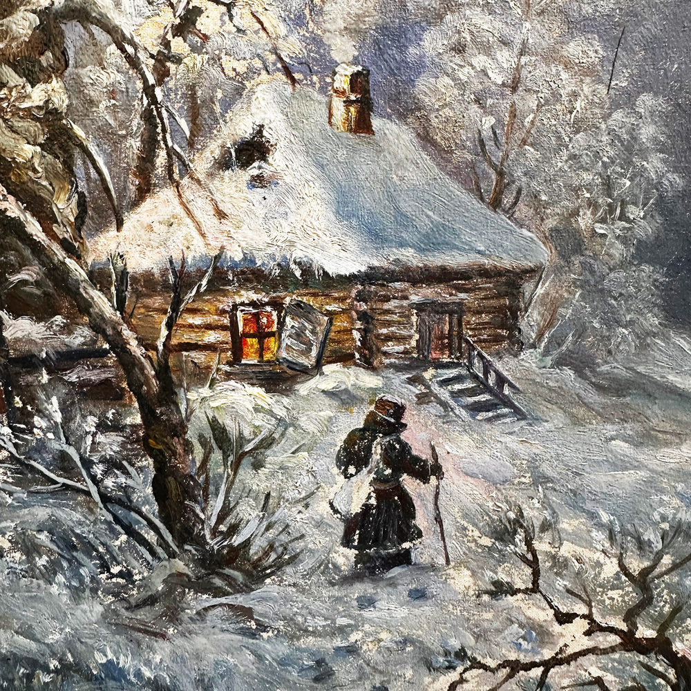 Н/х. Избушка в лесу. Масло. Россия, 1890-е гг.
