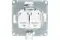 Розетка RJ45 Systeme Electric ATLASDESIGN двойная белая 35972