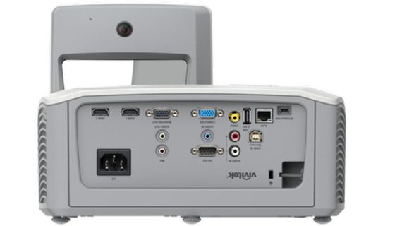 Ультракороткофокусный проектор для образования Vivitek DW771USTie с креплением на WM-3(DLP, 3500 ANSI Lm, WXGA, 14000:1, TR 0.35:1, 6000/12000, HDMI(х2), RJ45, RS-232, USB MiniB)