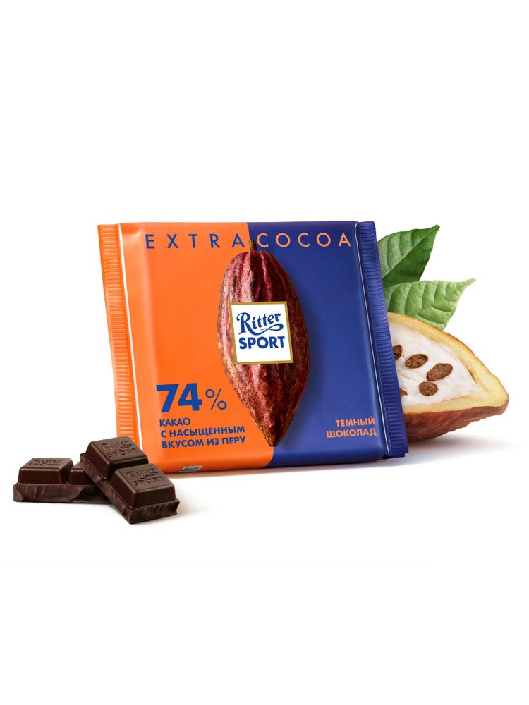 Шоколад тёмный Ritter Sport 74% 100 г