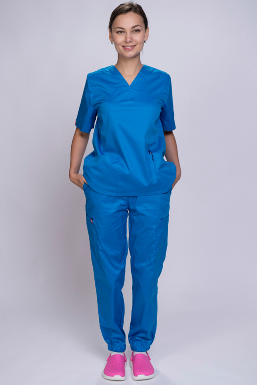 Брюки-джоггеры женские  MedicLine (French Blue)