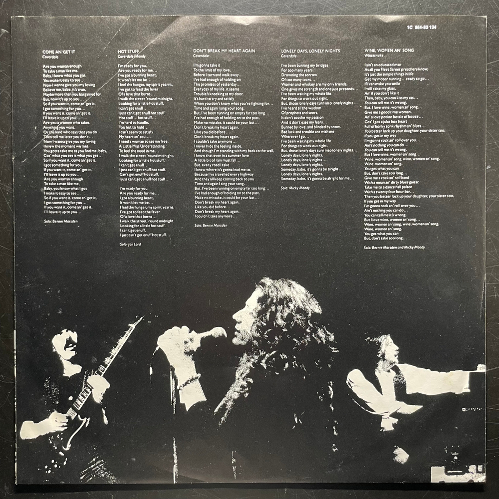 Whitesnake - Come An' Get It (Германия 1981г.)