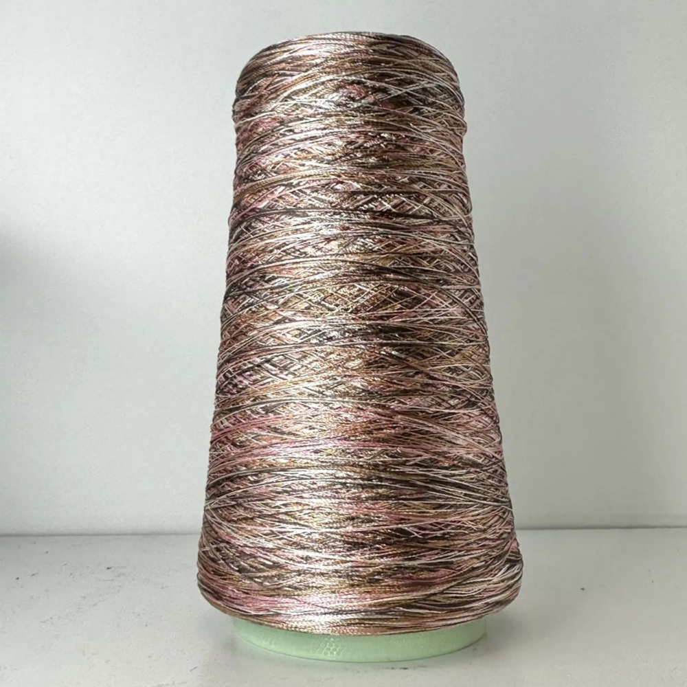 0436K - Missoni; 100% вискоза; 1500м/100гр; цвет: кремовый, розовый, песочный, коричневый; Есть бобинки: 217, 205, 208 гр