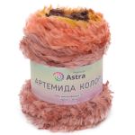 Пряжа Astra Premium (Астра Премиум) Артемида Колор / уп.1 мот. по 150 г, 80 м, 05 желто-коричневый секционный