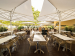 Зонт профессиональный телескопический 6х6 м Scolaro Capri Starwhite, белый, белый