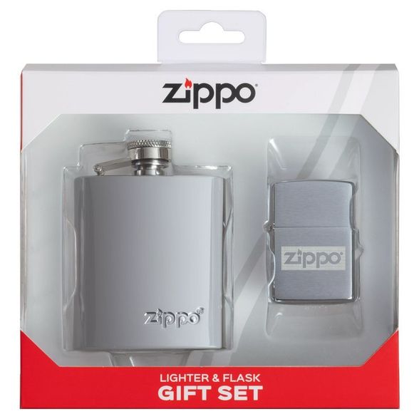 Цена наПодарочный набор: фляжка 89 мл и зажигалка в коробке с подвесом ZIPPO