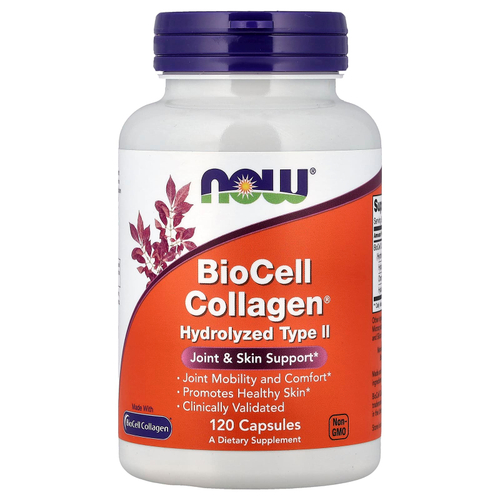 NOW Foods, BioCell Collagen®, гидролизованный коллаген II типа, 120 капсул