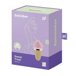 Розовый вибратор-спиннер 10,5см Satisfyer Sweet Treat