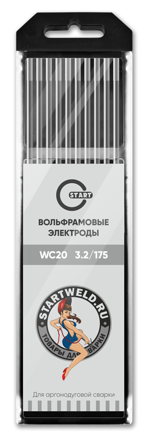 Вольфрамовый электрод WС 20 3,2/175 (серый) WC2032175