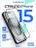 Стекло защитное закаленное для iPhone 15 6.1" Full Screen FG-25 черное