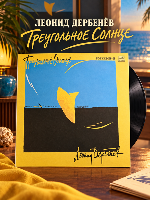 Леонид Дербенев - Треугольное солнце (новый танец Робинзон/ небывальщина/ треугольное солнце/ там, где нас нет и др). Виниловая пластинка 12 дюймов Мелодия 1987 год СССР