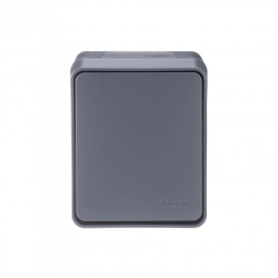 ATLASDESIGN PROFI IP54 О/У 1-клавишный ПЕРЕКЛЮЧАТЕЛЬ, сх.6, 10АХ, АНТРАЦИТ