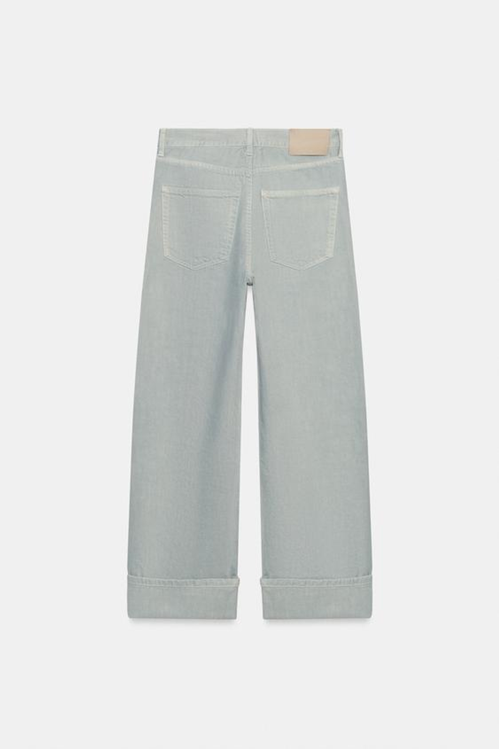 ZARA ДЖИНСЫ BAGGY СО СРЕДНЕЙ ПОСАДКОЙ — ZW COLLECTION, ПАСТЕЛЬНО-СИНИЙ