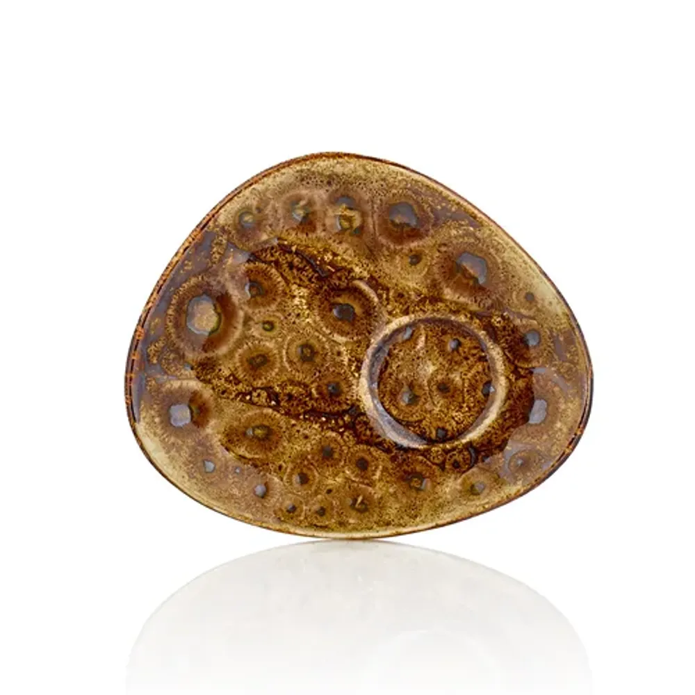 Блюдце 14*11 см кофейное для чашки арт. 81229385 Cowry Yellow By Bone Innovation [6]