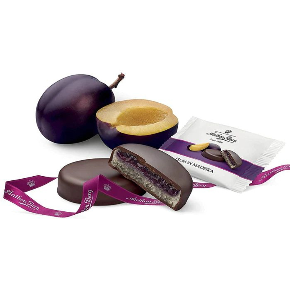 Конфеты шоколадные Anthon Berg Plum in Madeira Слива в Мадейре с марципаном, 220 г (из Финляндии)