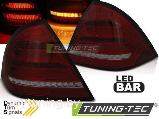 Фонари задние MERCEDES W203 SEDAN 04-07 RED SMOKE LED BAR