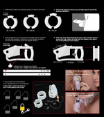 Набор для мужского пояса верности Cock Cage Set (Цвет: белый)