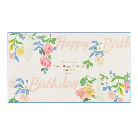 Гирлянда цветочная "С Днем Рождения" [Happy Birthday]" (1.5 м)