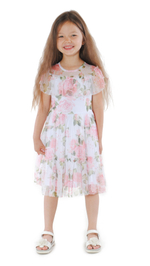 Платье летнее трикотажное для девочки 2-8 лет Fleur de Vie