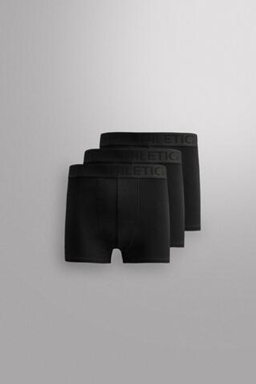 ZARA НАБОР ИЗ ДВУХ ТРУСОВ-БОКСЕРОВ КОМБИНИРОВАНЫХ, ЧЕРНЫЙ