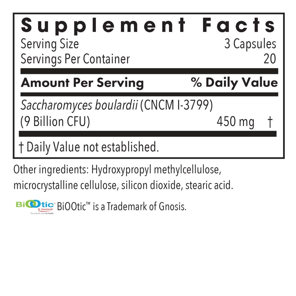 Essential-Biotic® Saccharomyces Boulardii - 60 Vegetarian Capsules