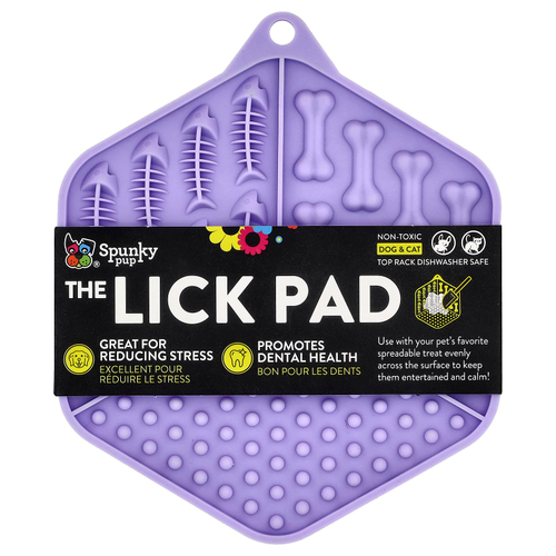 Spunky Pup, The Lick Pad, для собак и кошек, шестиугольный, 1 шт.