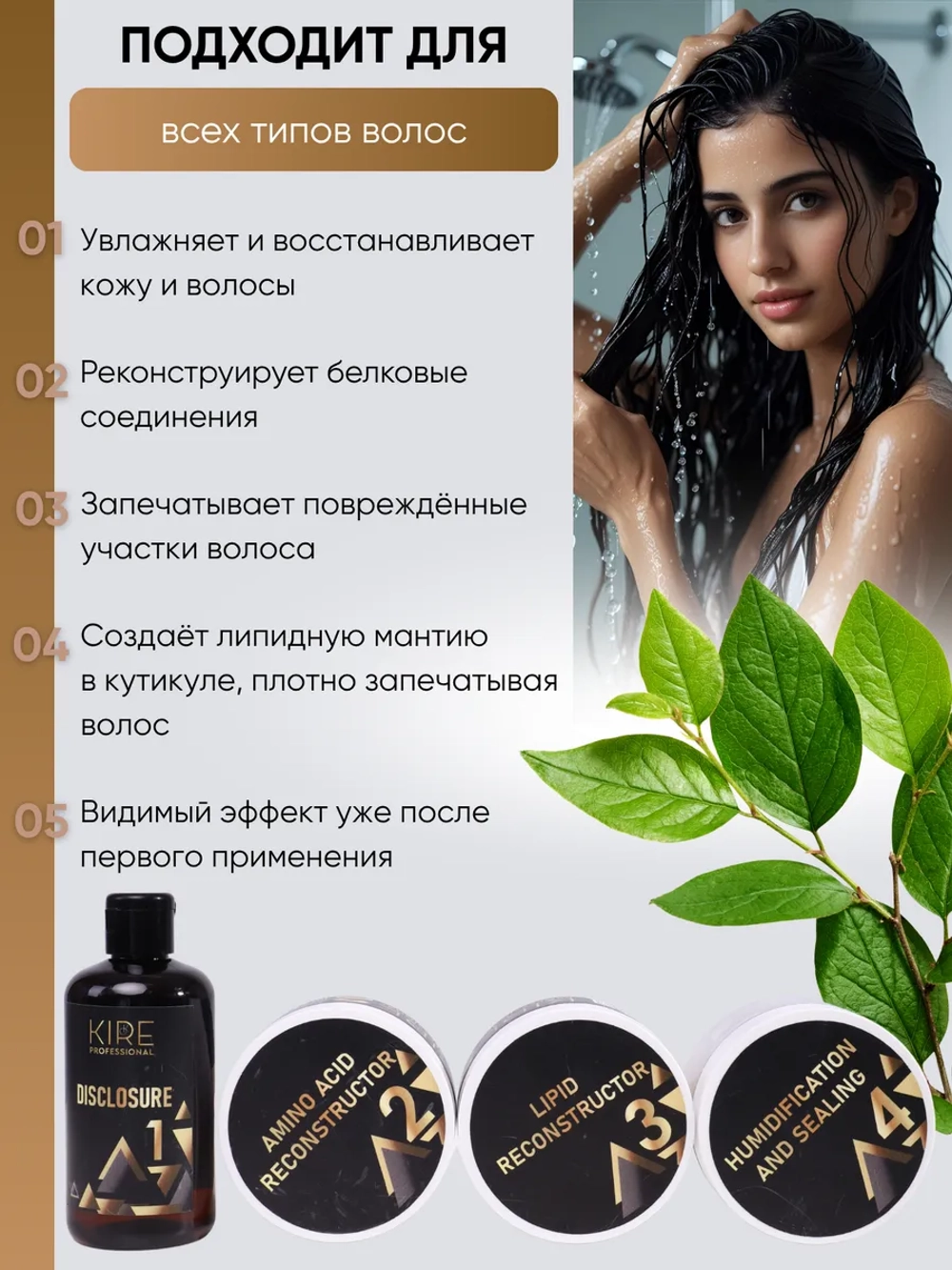 Шампунь глубокой очистки для волос и кожи головы DISCLOSURE 1 от KIRE PROFESSIONAL, 250мл