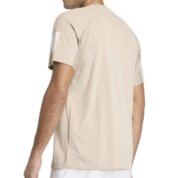 Мужская теннисная футболка Adidas Club Tennis Climacool 3-Stripes - khaki three