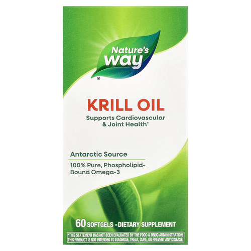 Nature's Way, масло криля, 60 капсул