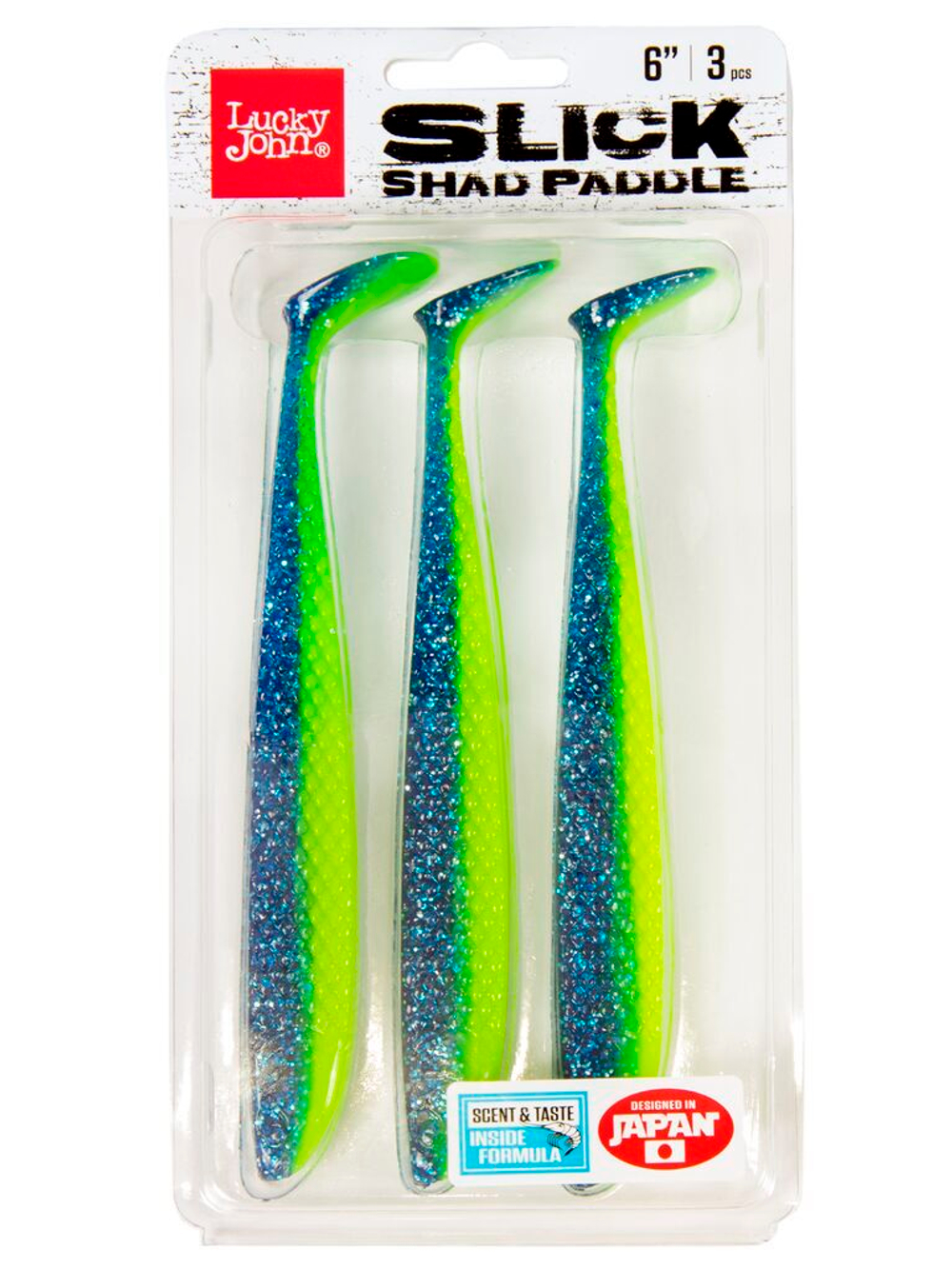 Виброхвосты LJ 3D Series SLICK SHAD PADDLE 6.0in (15.20)/Z17 3шт