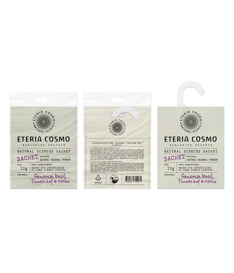 Базилик томатный лист и цитрус, ароматическое саше, Eteria cosmo
