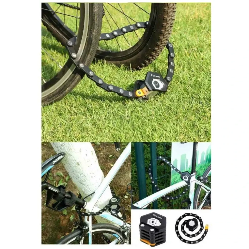 Замок навесной, складной West Biking YP0705045, 780 мм